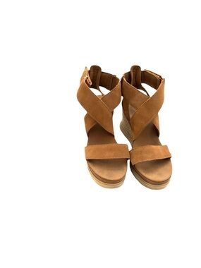 Women’s UGG Tan Suede Strappy Wedge Sandals